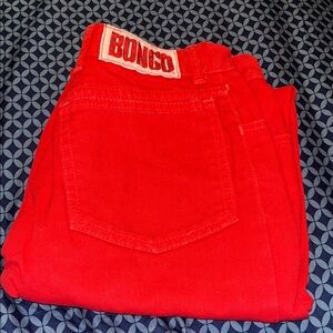 Vintage BONGO High Waisted Red Jeans